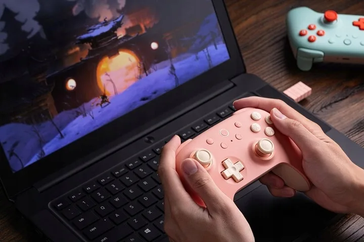69582d014870ba08132699372c7f 8Bitdo Ultimate 2C Peach Hall Effect 2.4G BT Android PC