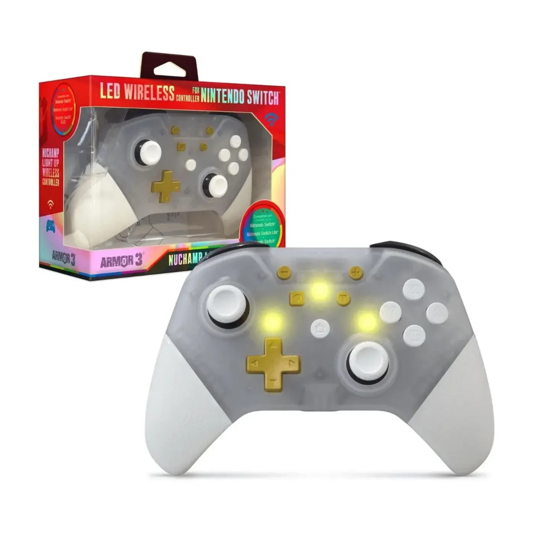 Untitled Project 5 Hyperkin Armor3 NuChamp Wireless Game Controller Clear LED